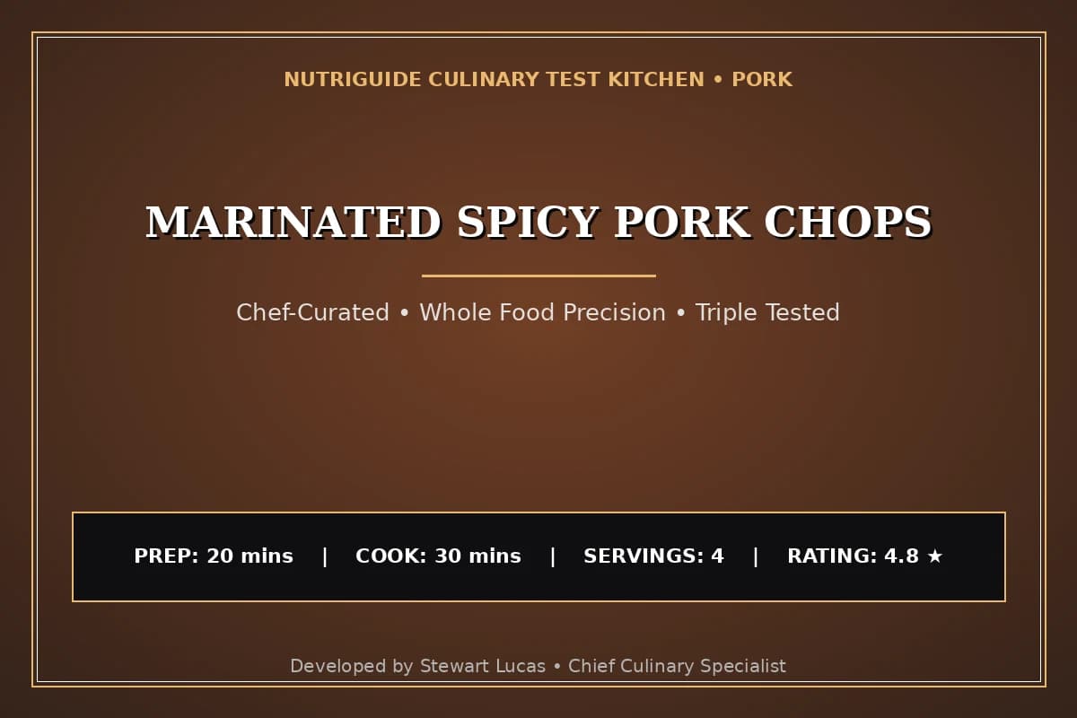 Marinated Spicy Pork Chops
