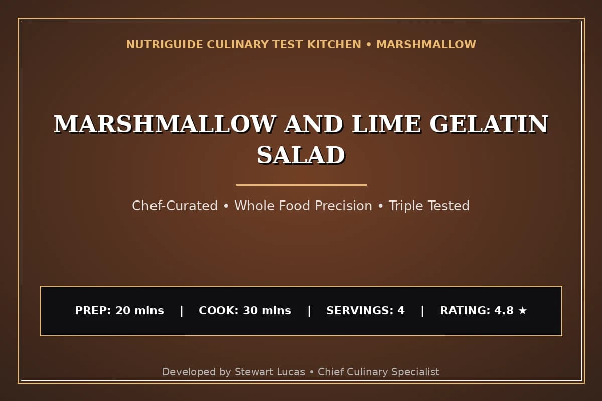 Marshmallow And Lime Gelatin Salad