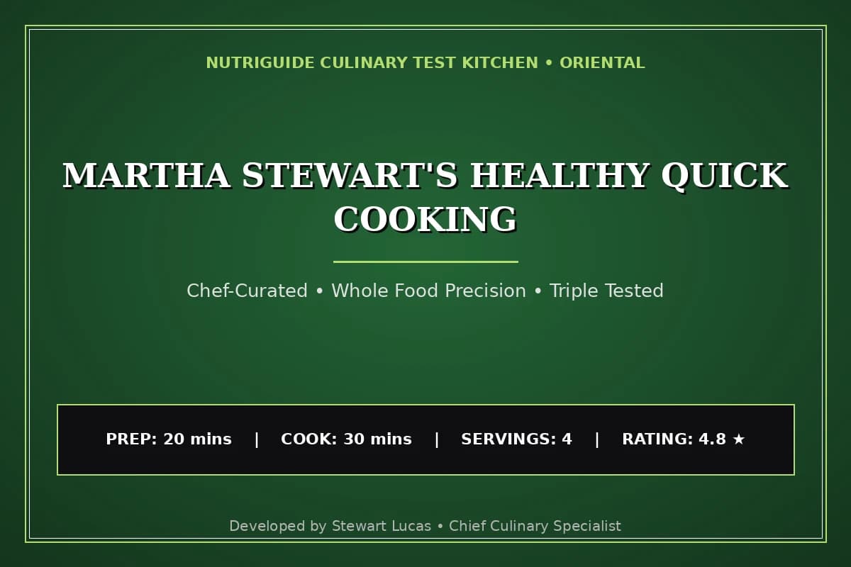 Martha Stewart'S Healthy Quick Cooking
