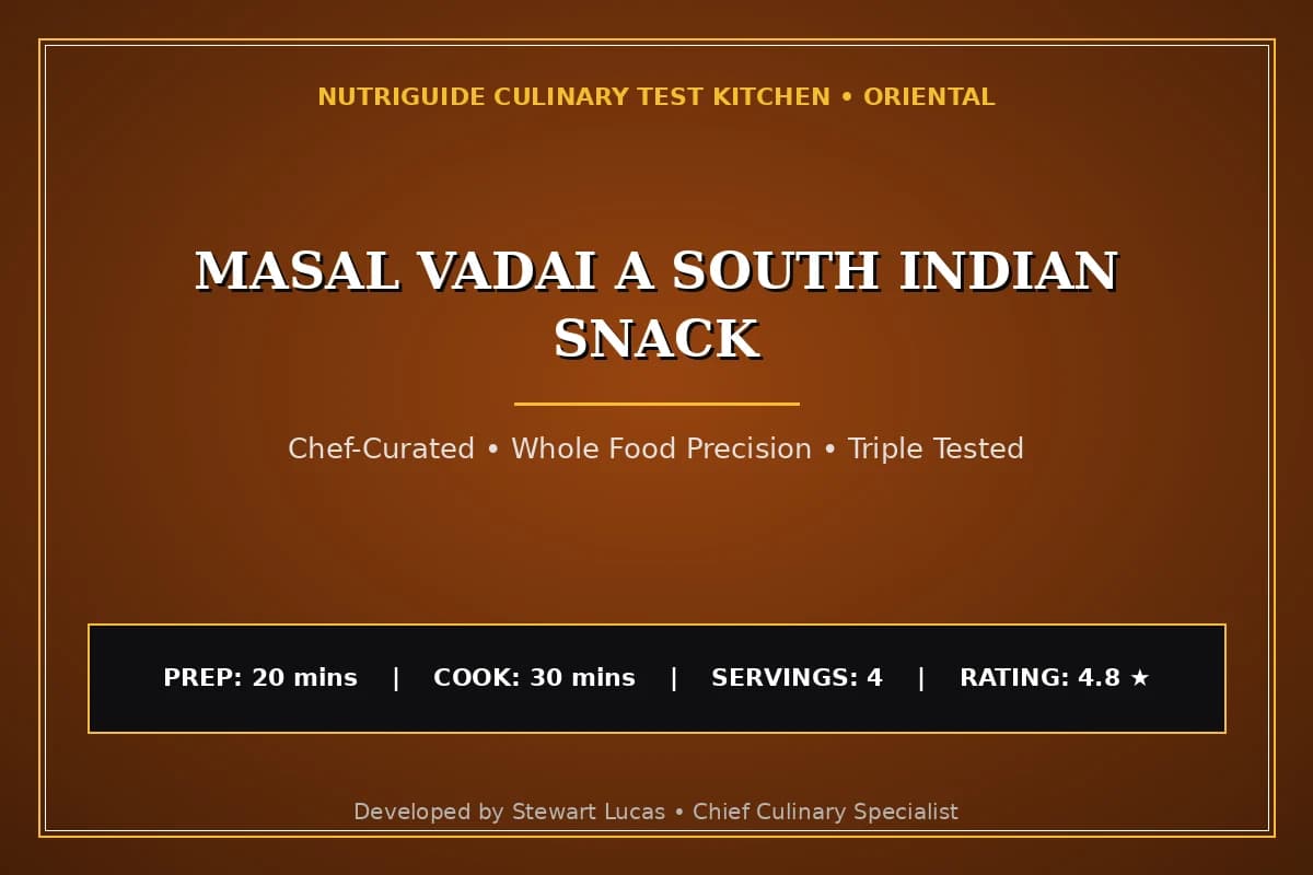 Masal Vadai A South Indian Snack