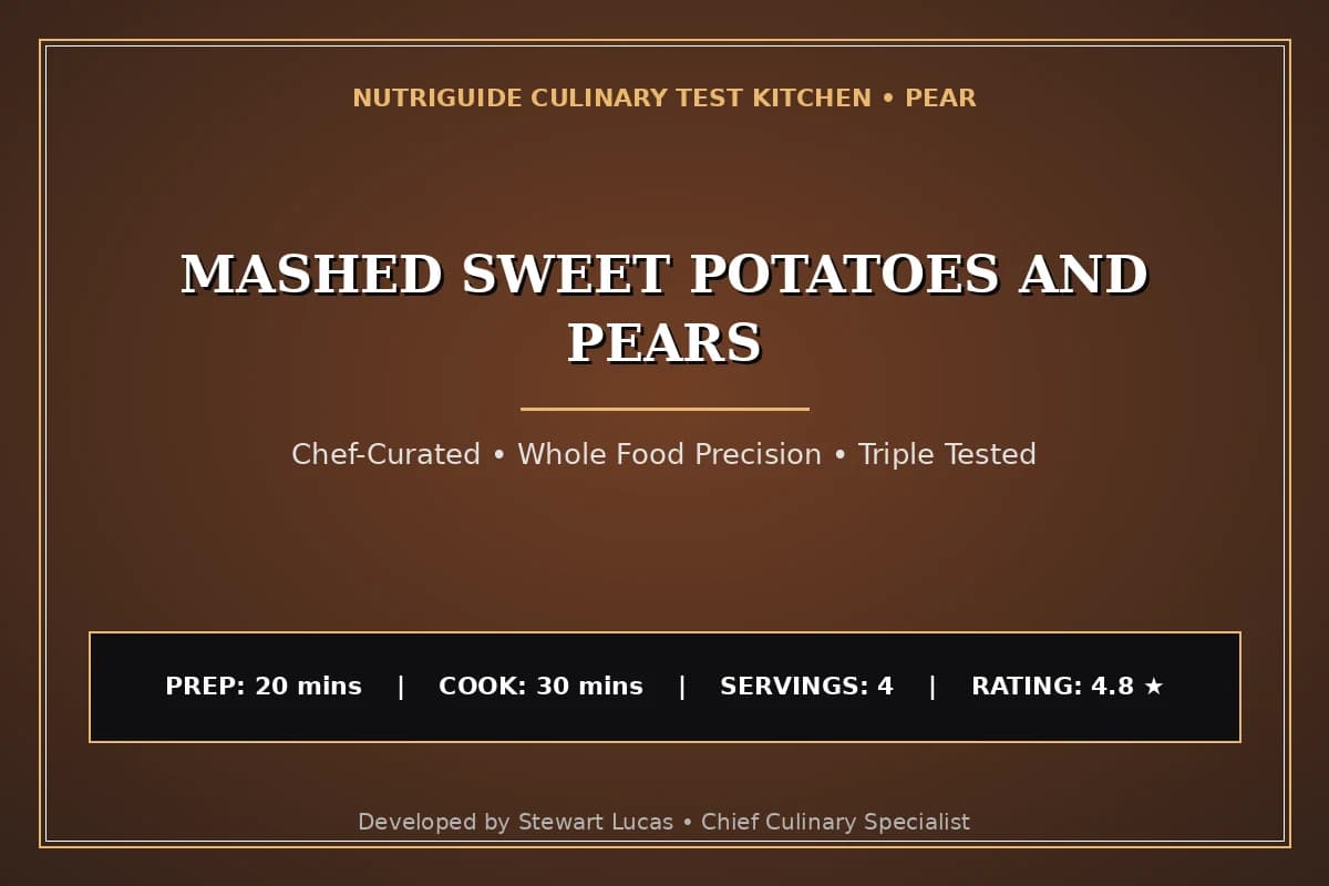 Mashed Sweet Potatoes And Pears