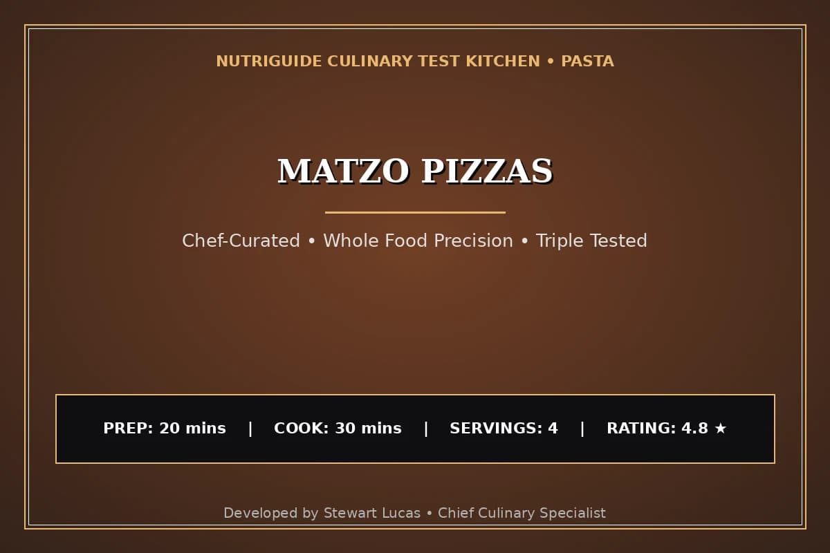 Matzo Pizzas