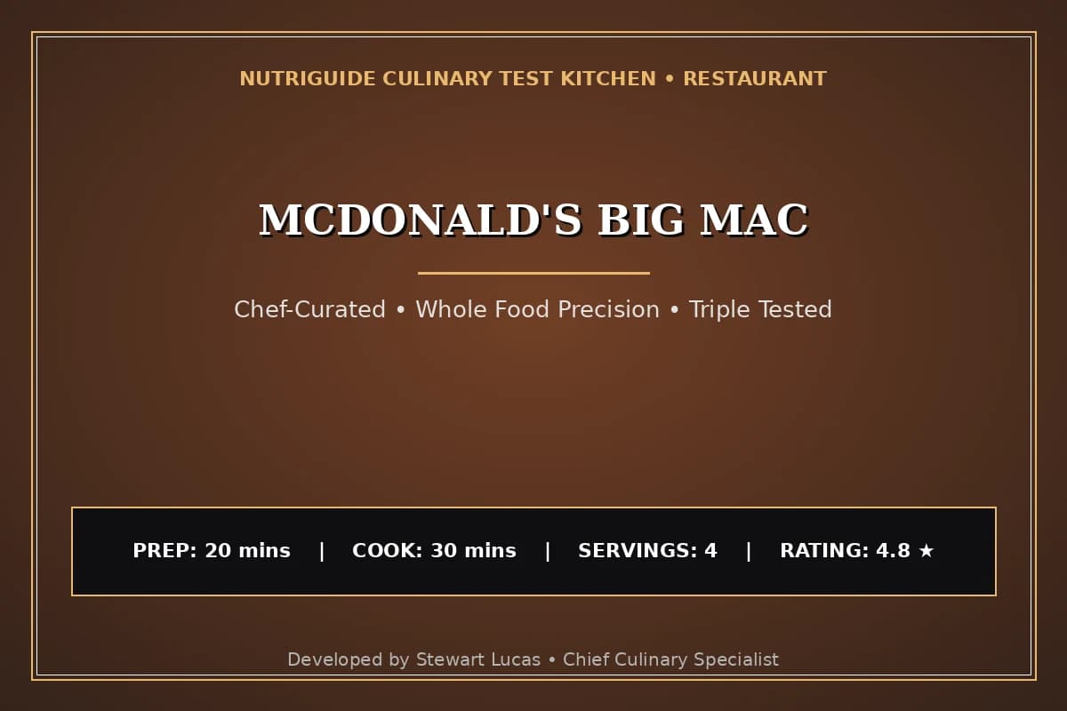 Mcdonald'S Big Mac