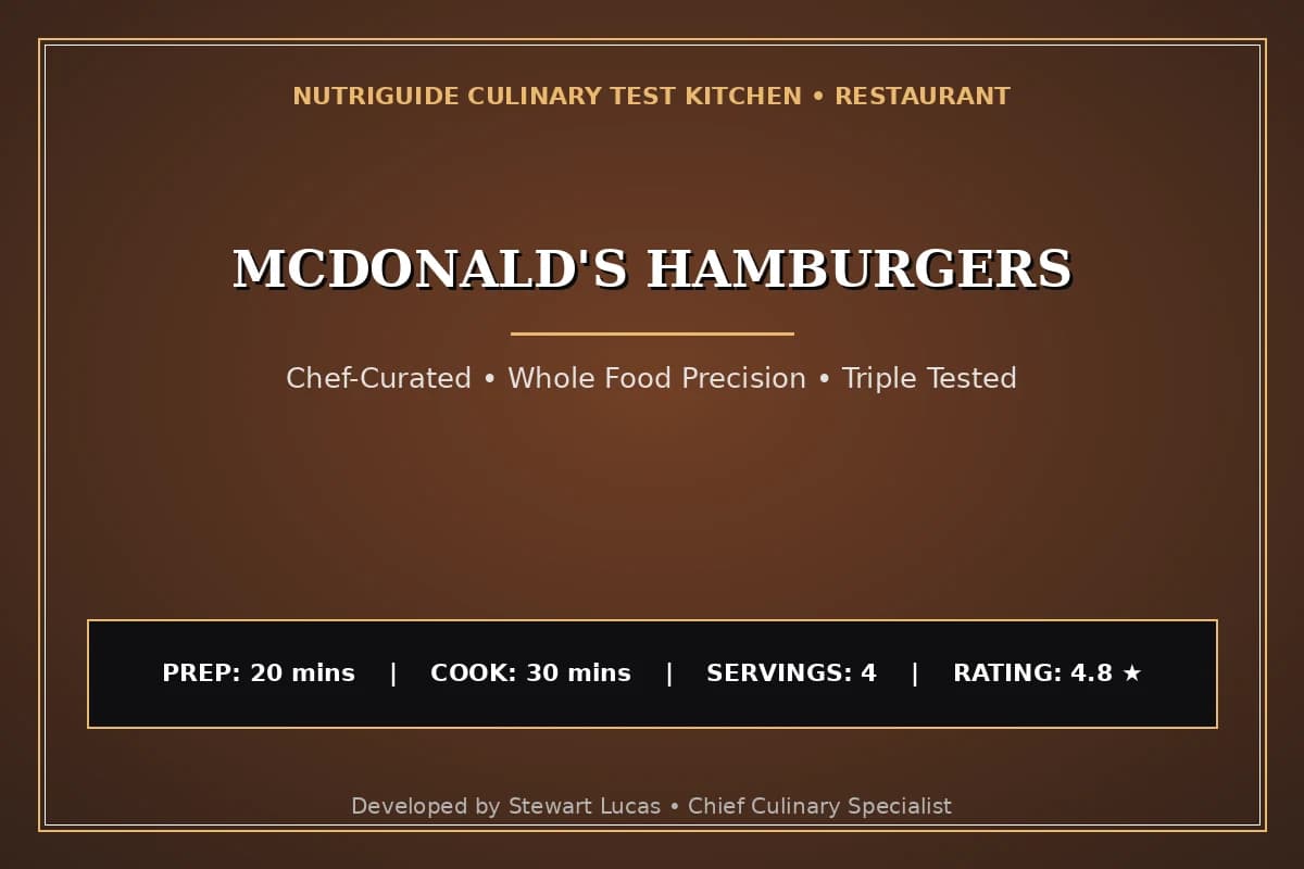 Mcdonald'S Hamburgers