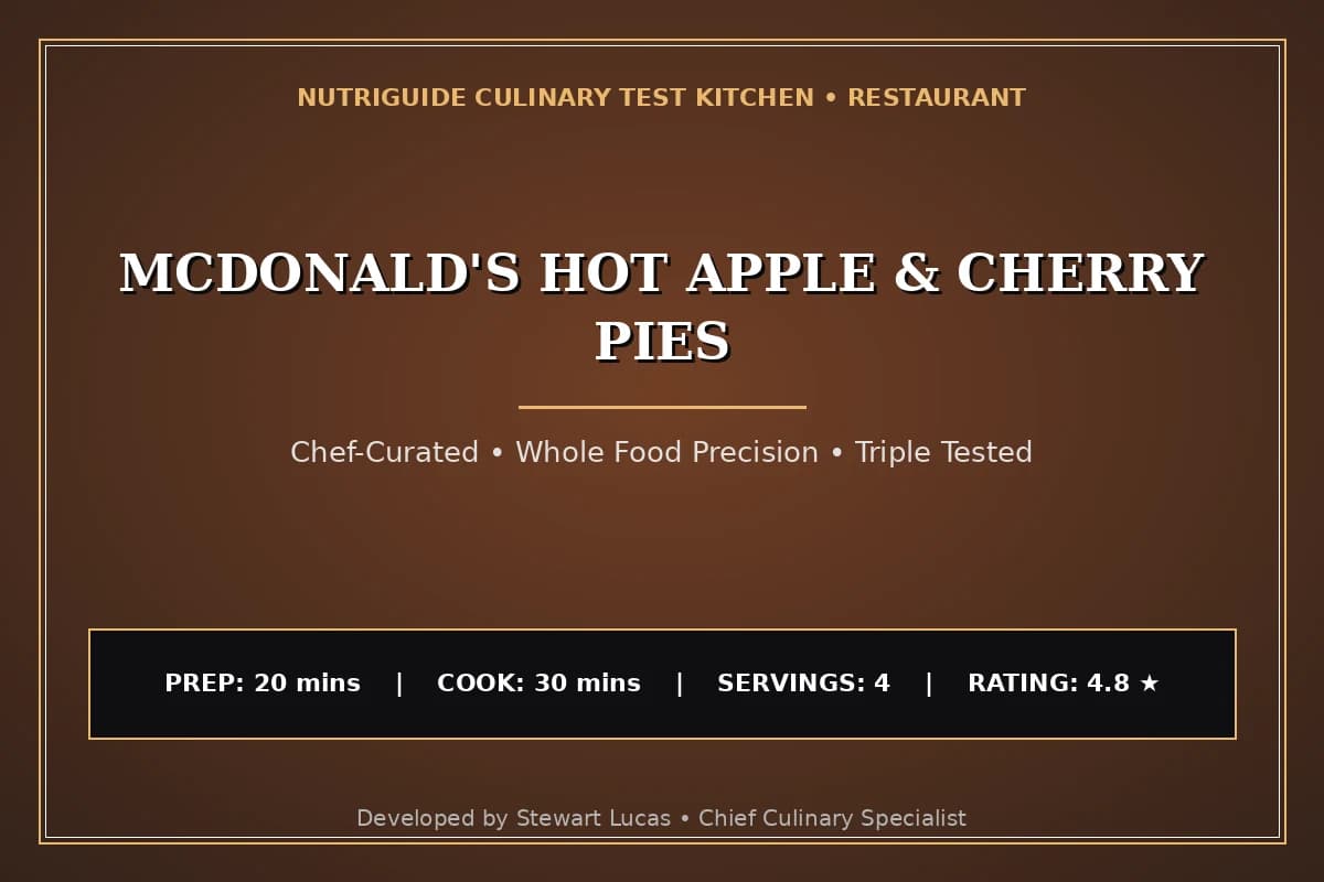 Mcdonald'S Hot Apple & Cherry Pies