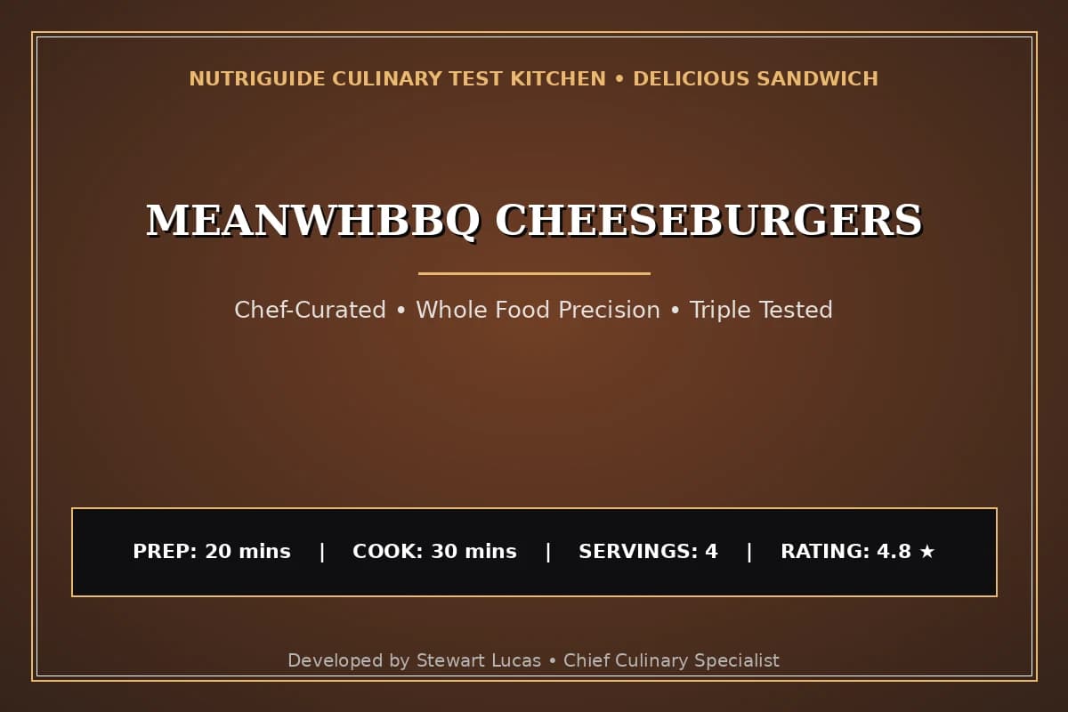 Meanwhbbq Cheeseburgers