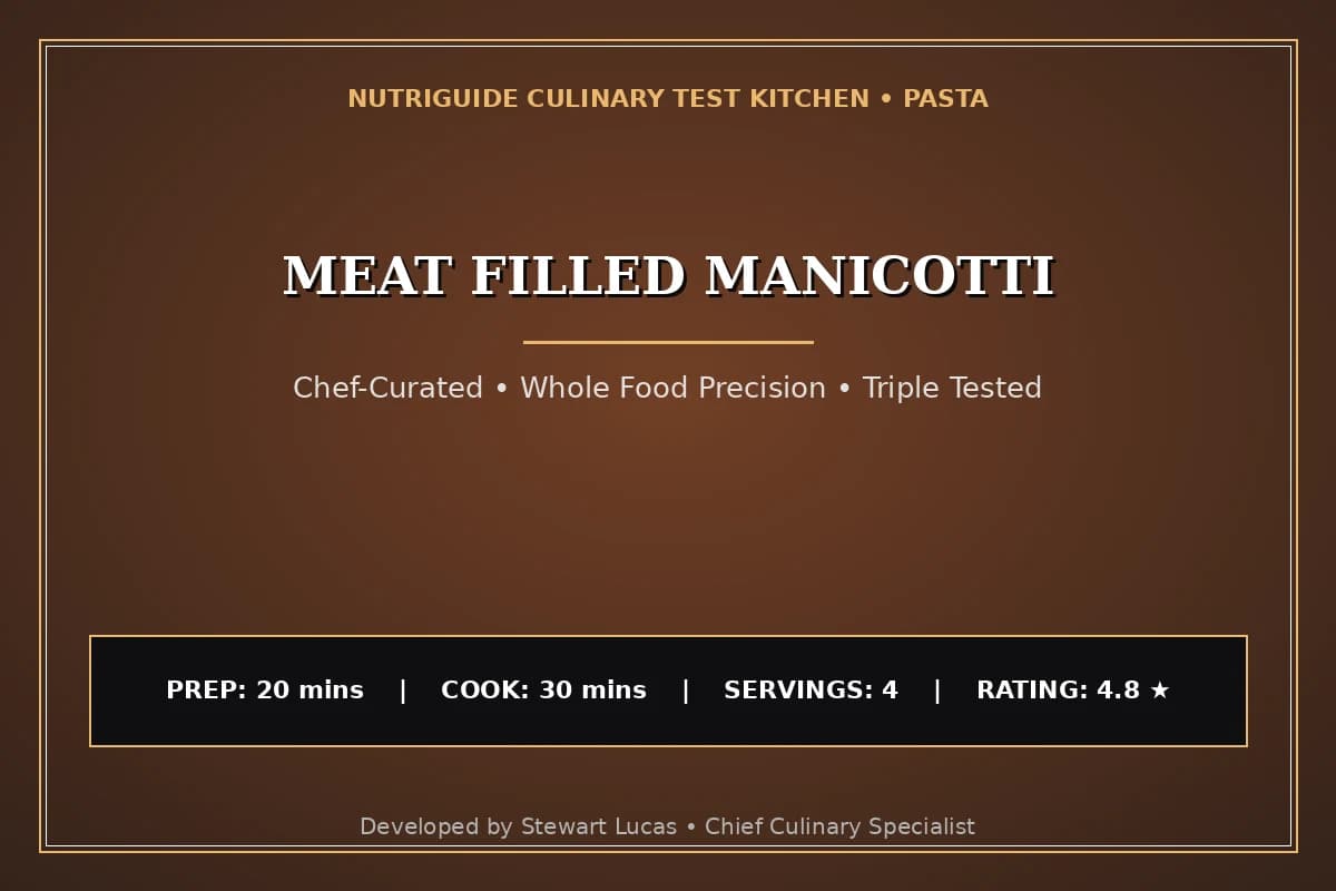 Meat Filled Manicotti