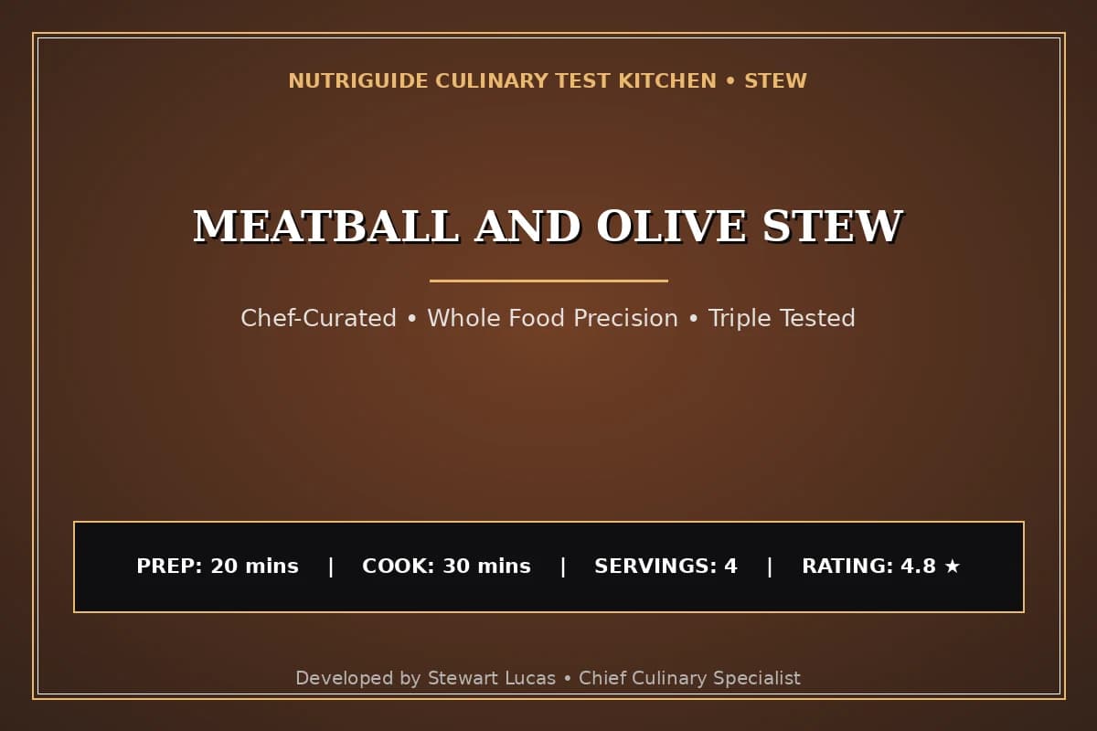 Meatball And Olive Stew