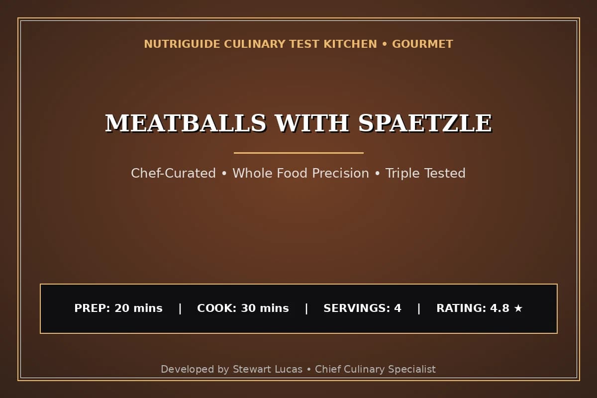 Meatballs With Spaetzle