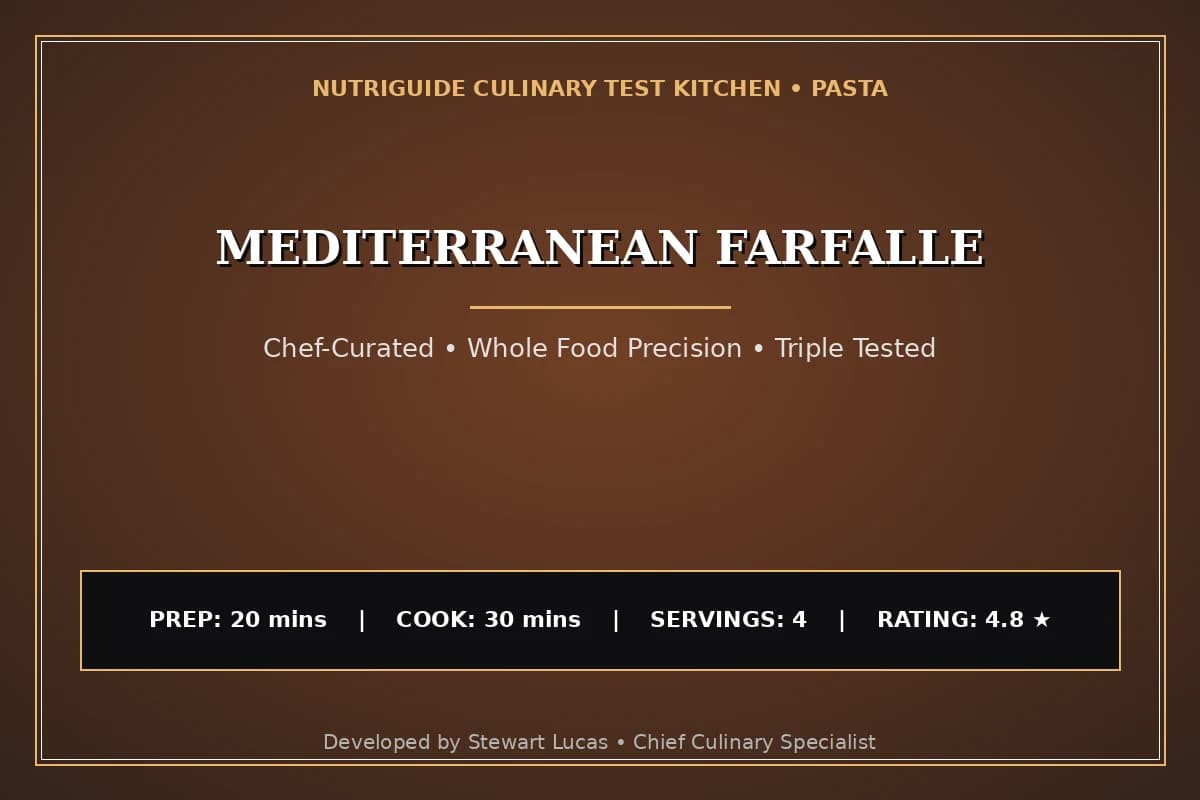 Mediterranean Farfalle