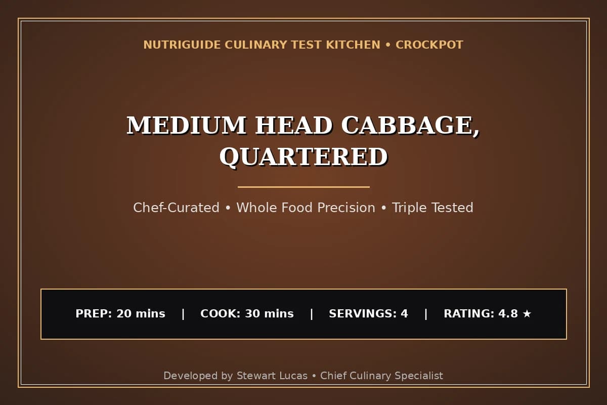 Medium Head Cabbage, Quartered