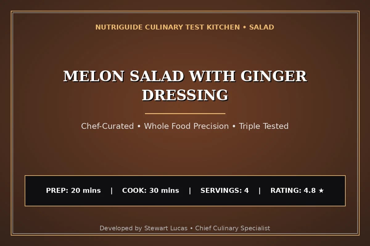 Melon Salad With Ginger Dressing