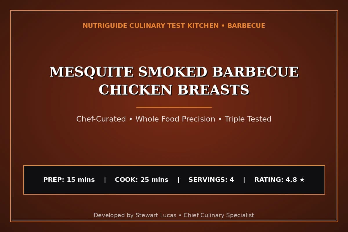 Mesquite Smoked Barbecue Chicken Breasts