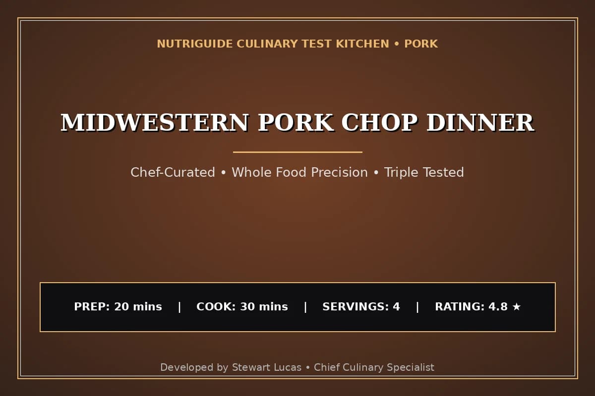 Midwestern Pork Chop Dinner