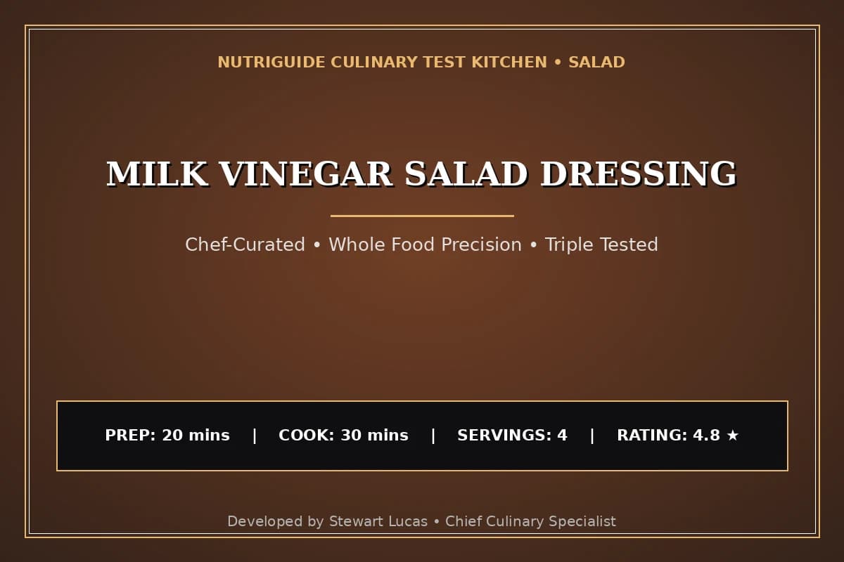 Milk Vinegar Salad Dressing
