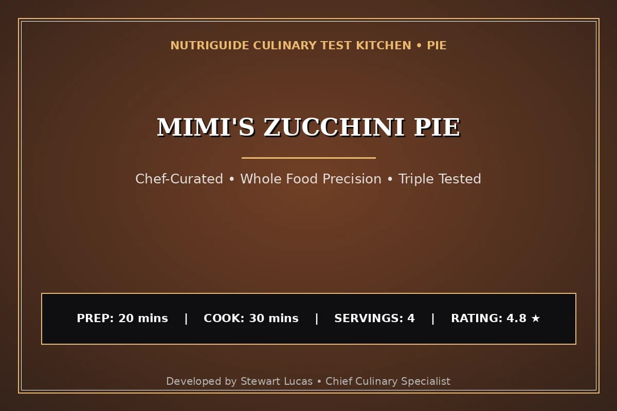 Mimi'S Zucchini Pie