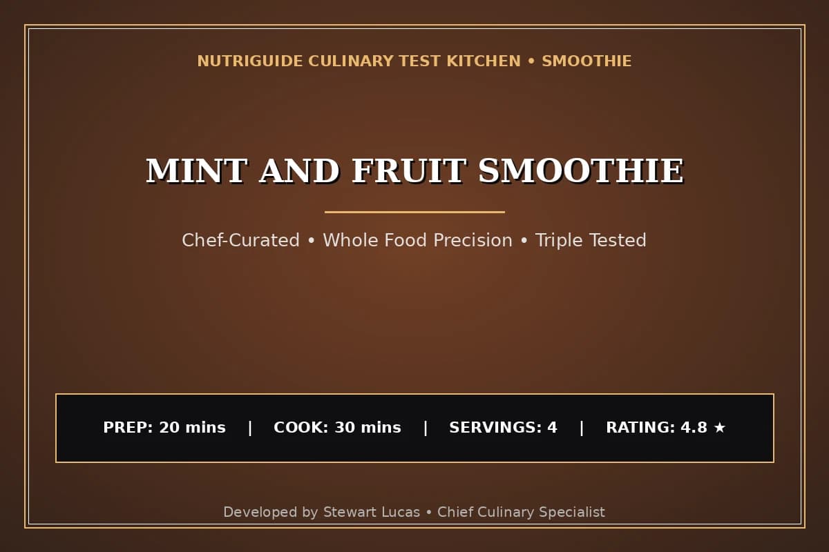 Mint And Fruit Smoothie