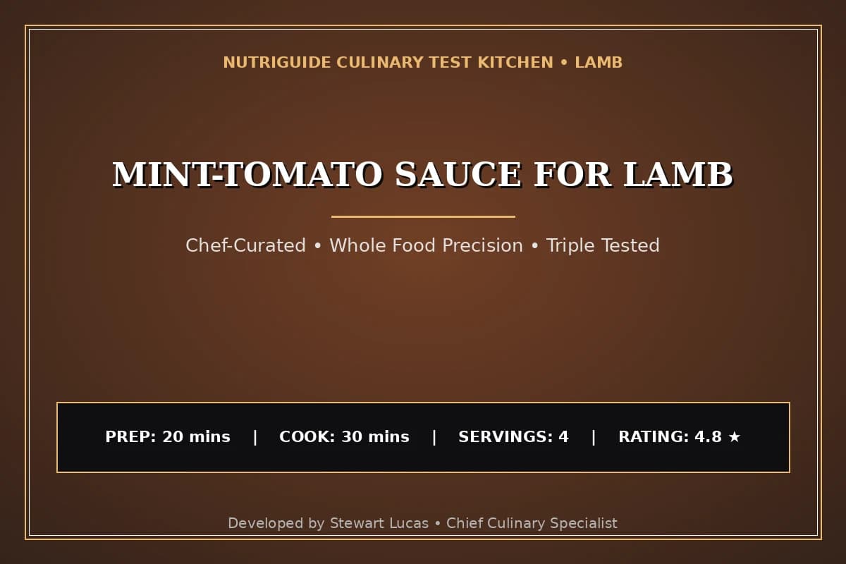 Mint-Tomato Sauce For Lamb