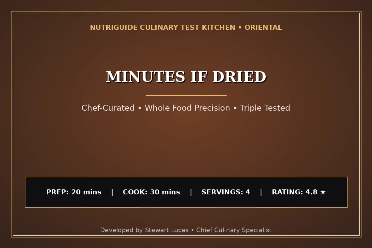 Minutes If Dried