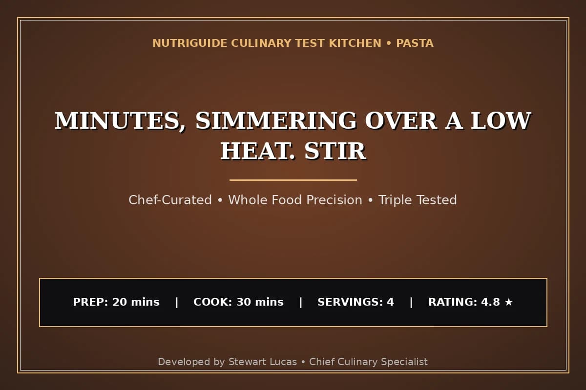 Minutes, Simmering Over A Low Heat. Stir