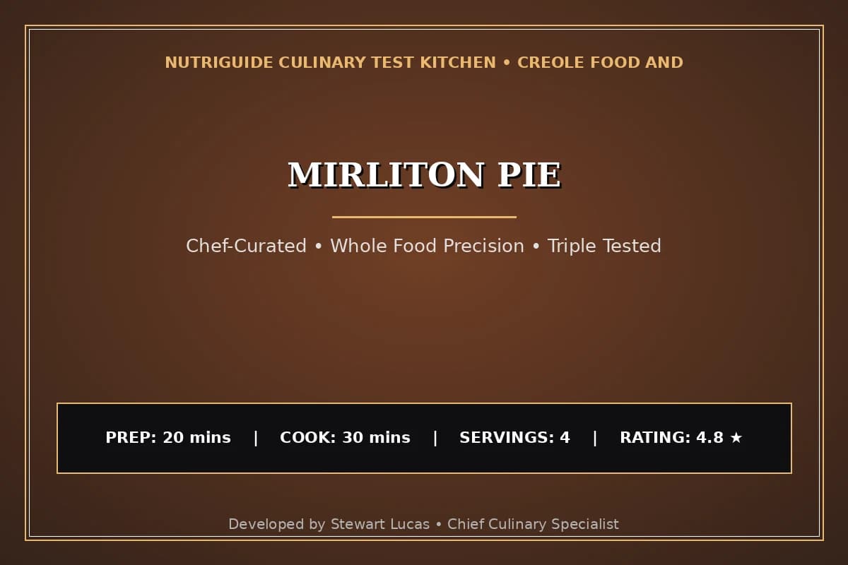 Mirliton Pie