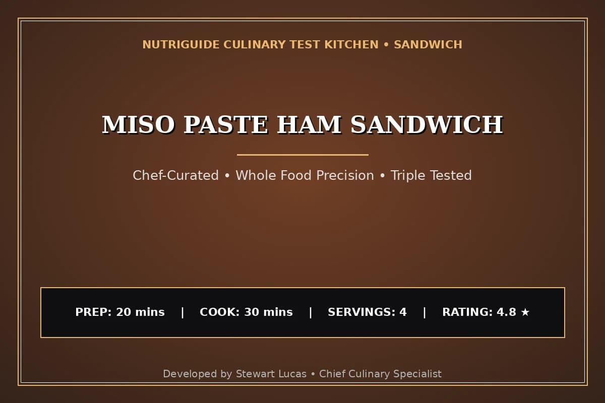 Miso Paste Ham Sandwich