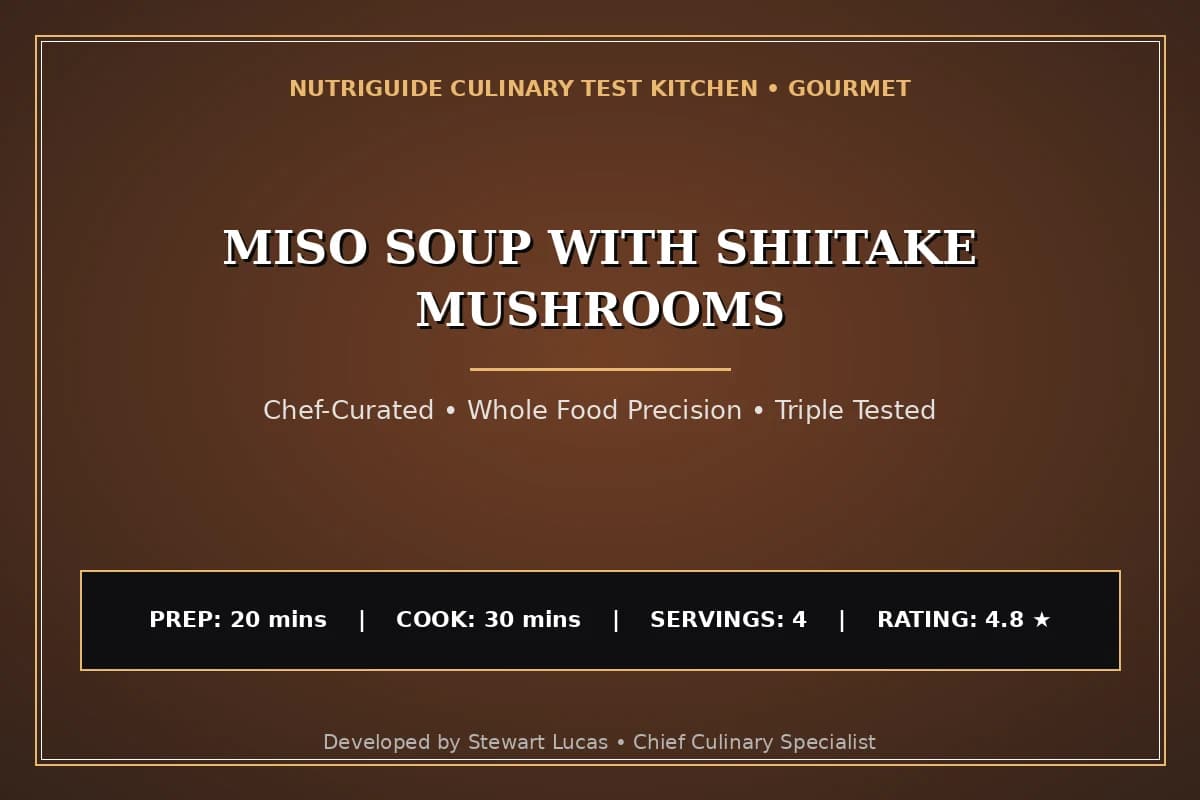 Miso Soup With Shiitake Mushrooms