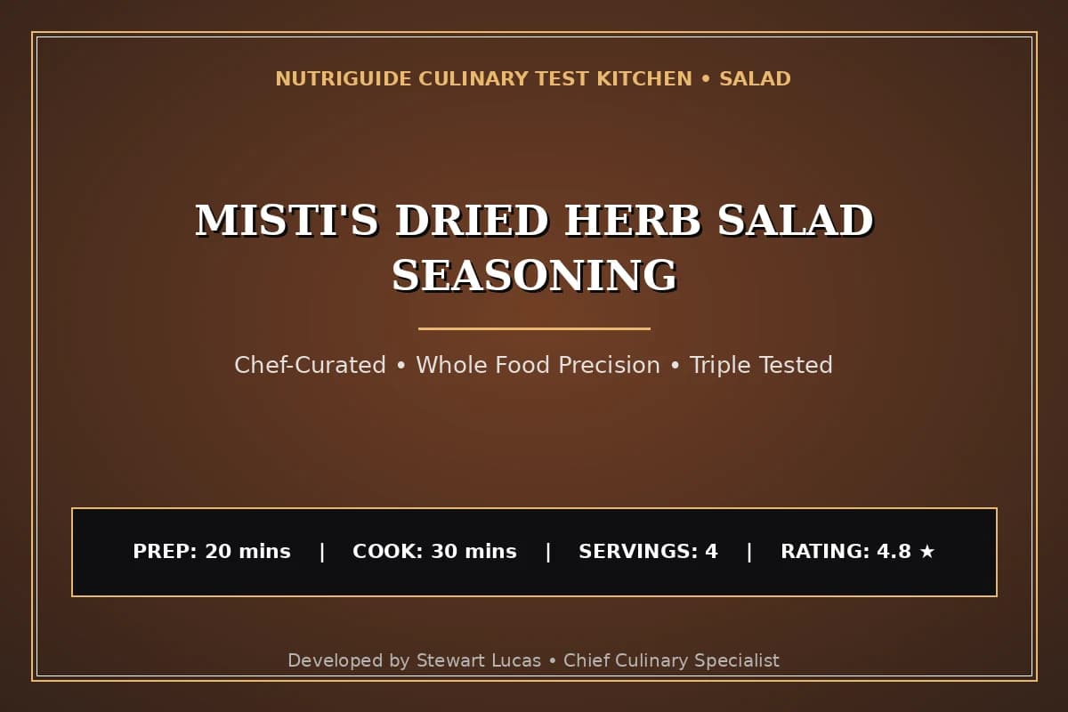Misti'S Dried Herb Salad Seasoning