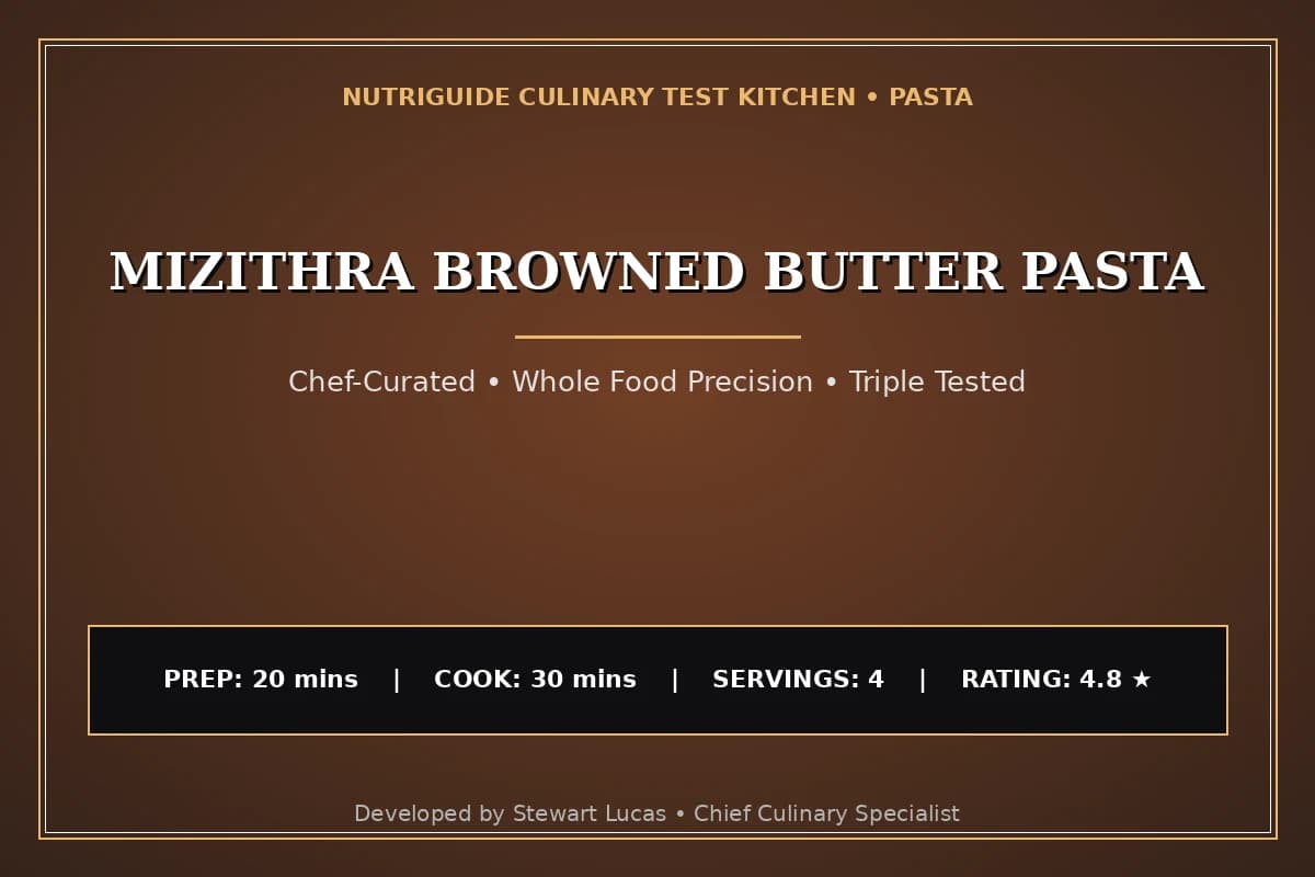 Mizithra Browned Butter Pasta