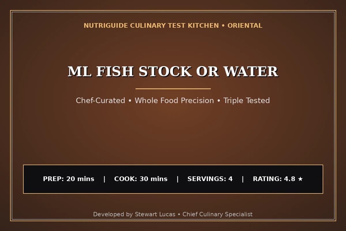 Ml Fish Stock Or Water
