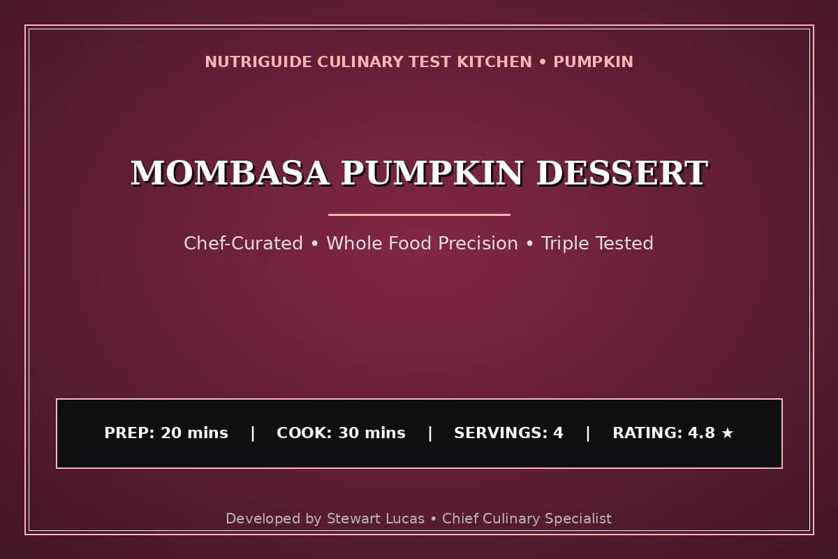 Mombasa Pumpkin Dessert
