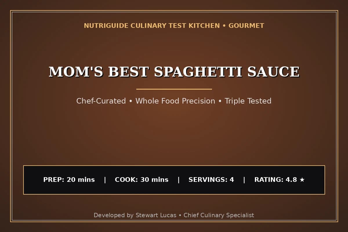 Mom'S Best Spaghetti Sauce
