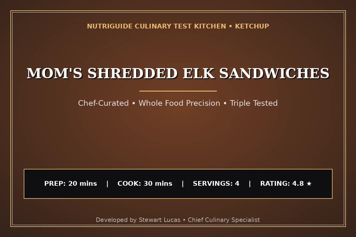 Mom'S Shredded Elk Sandwiches