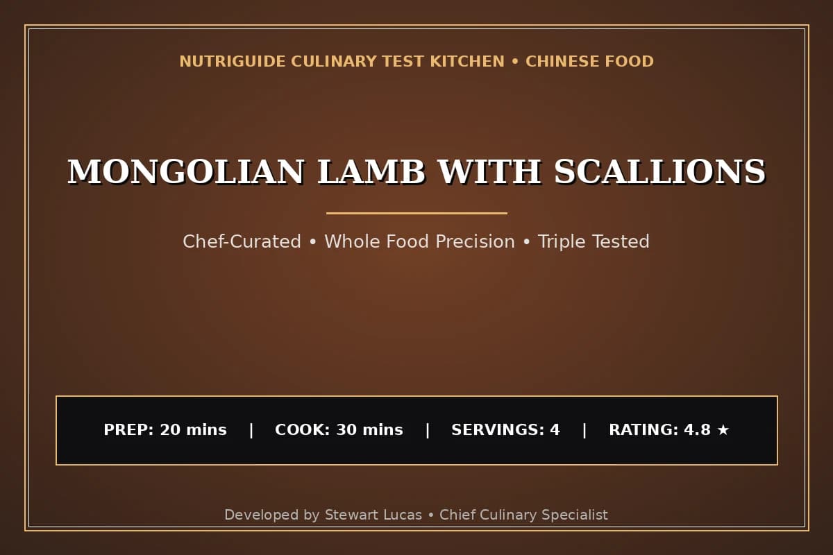 Mongolian Lamb With Scallions