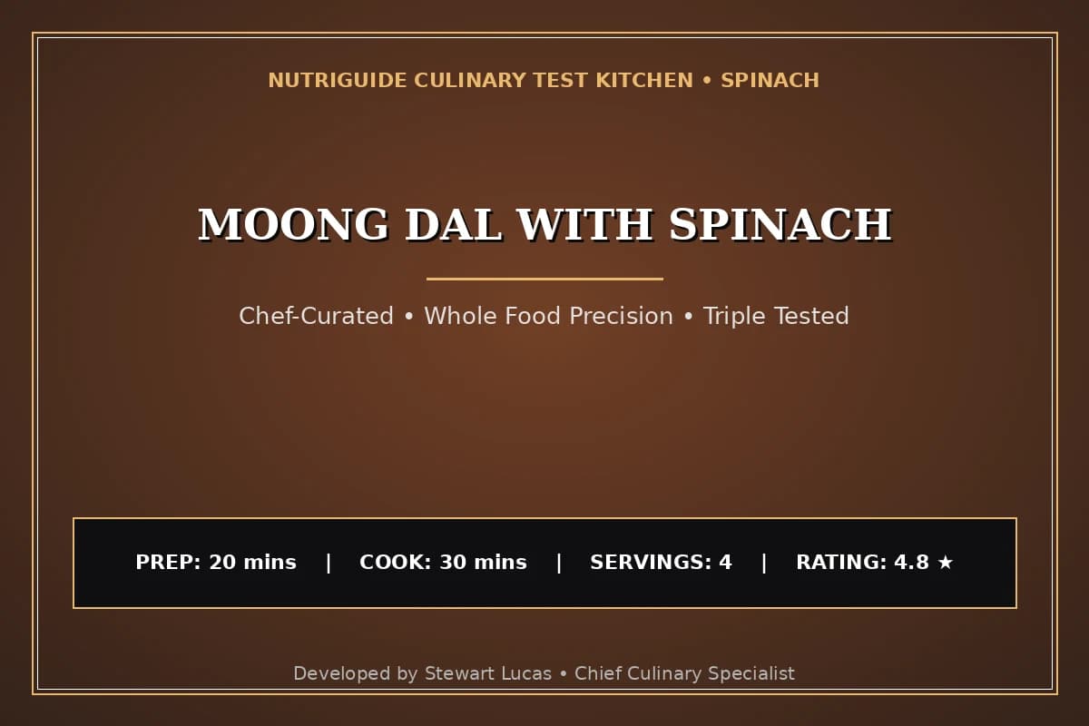Moong Dal With Spinach