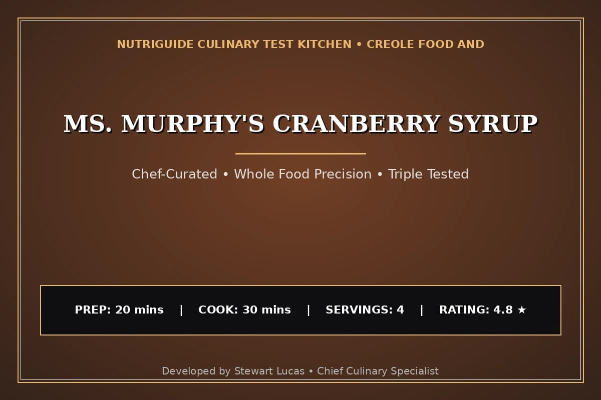 Ms. Murphy'S Cranberry Syrup