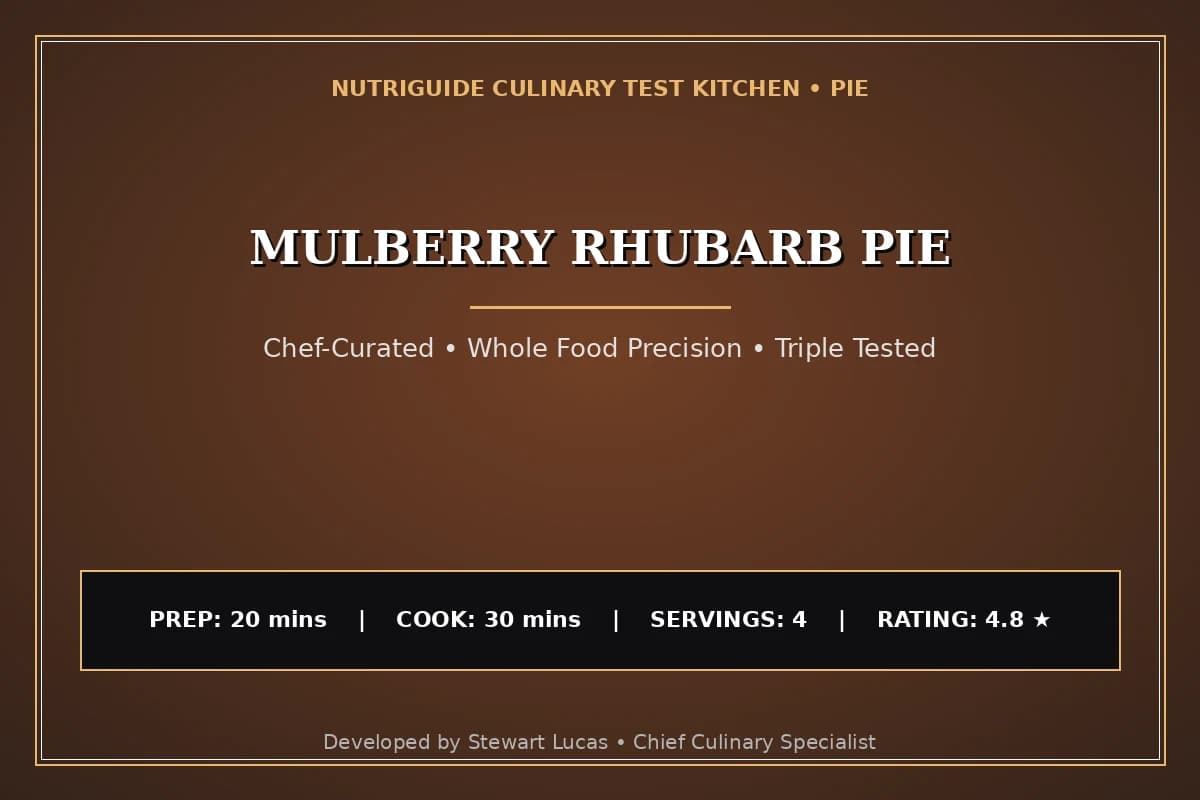 Mulberry Rhubarb Pie