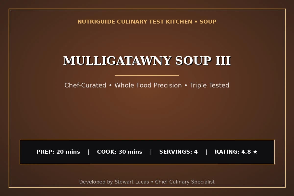 Mulligatawny Soup Iii