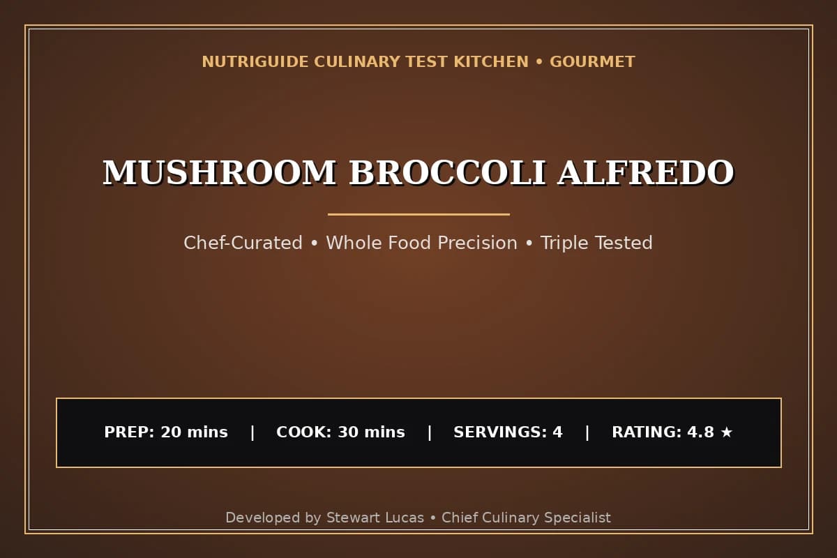 Mushroom Broccoli Alfredo