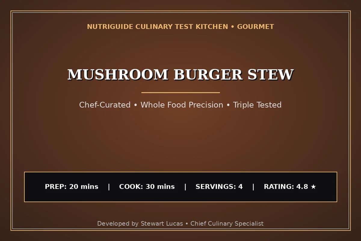 Mushroom Burger Stew