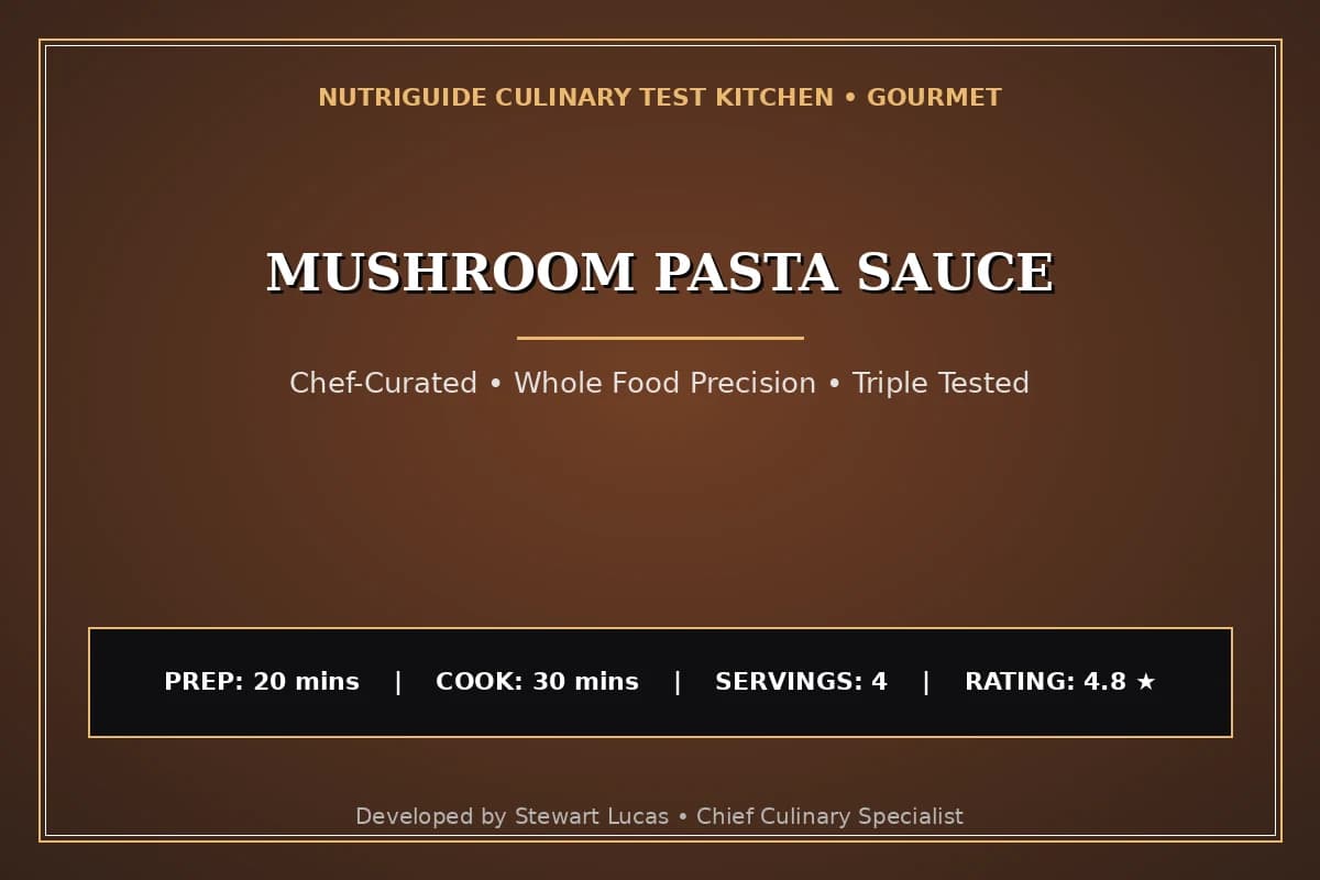 Mushroom Pasta Sauce