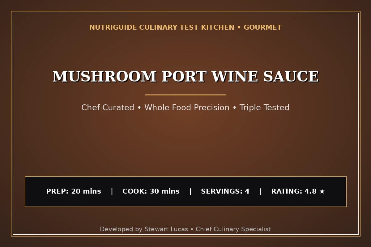 Mushroom Port Wine Sauce
