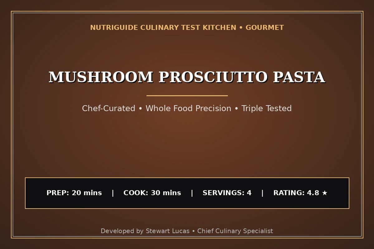 Mushroom Prosciutto Pasta