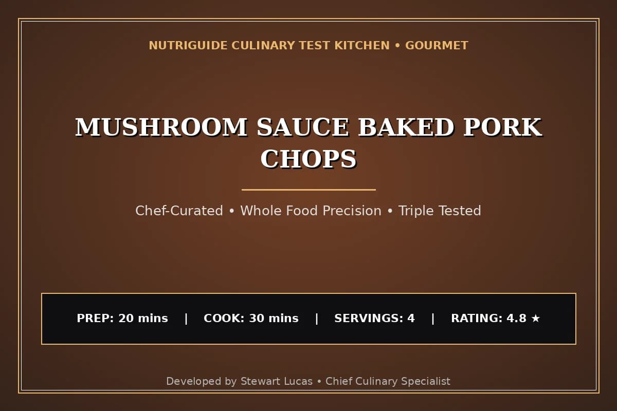 Mushroom Sauce Baked Pork Chops