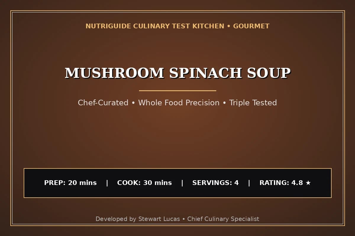 Mushroom Spinach Soup