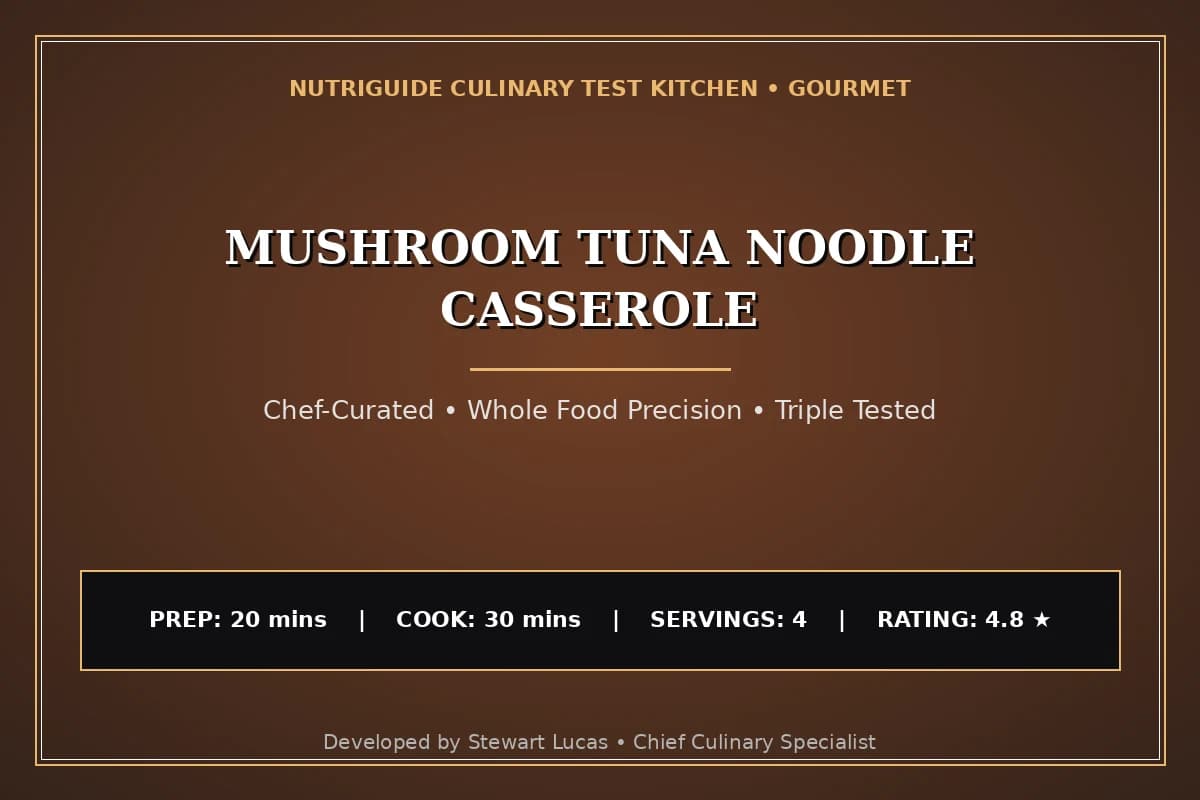 Mushroom Tuna Noodle Casserole