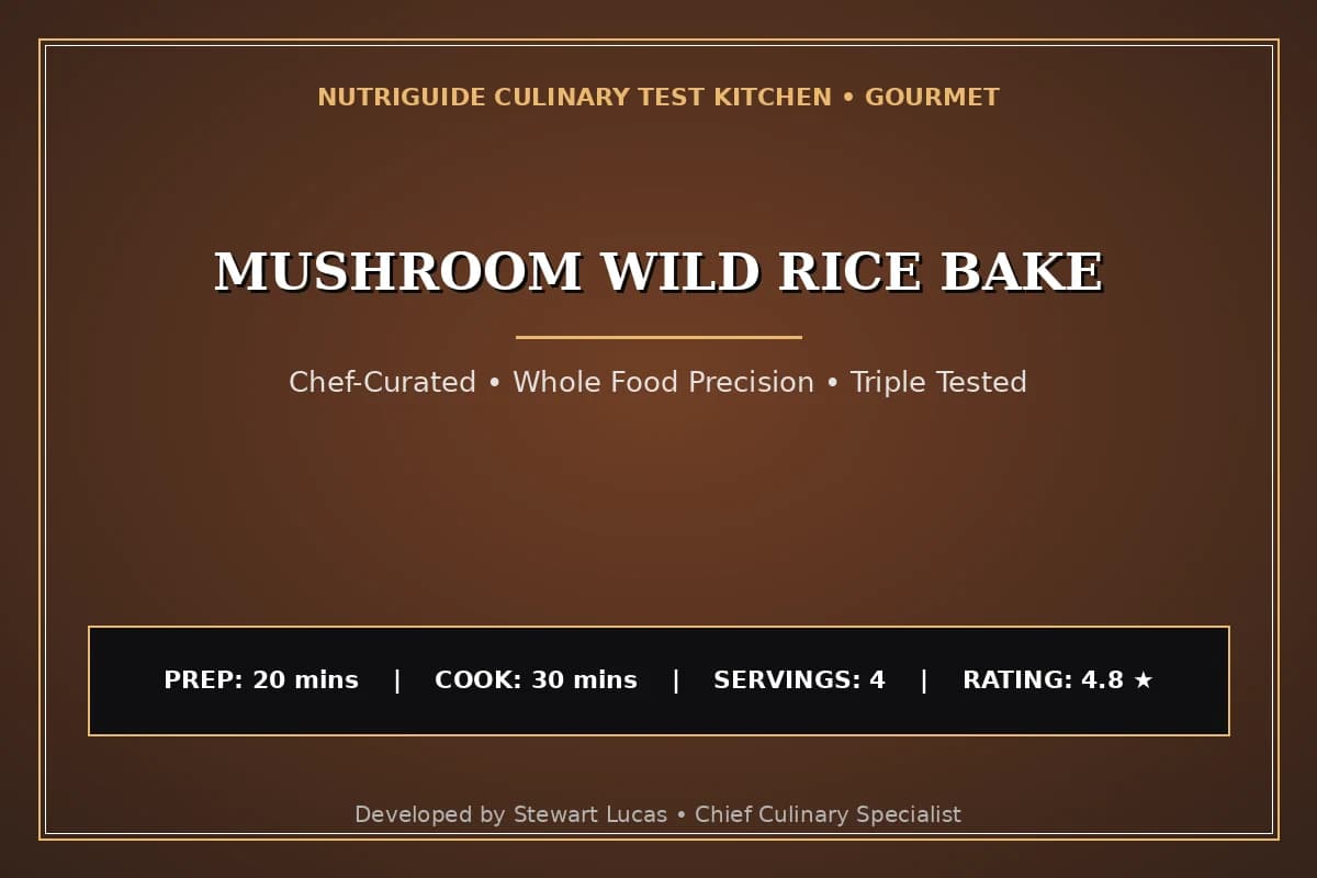 Mushroom Wild Rice Bake
