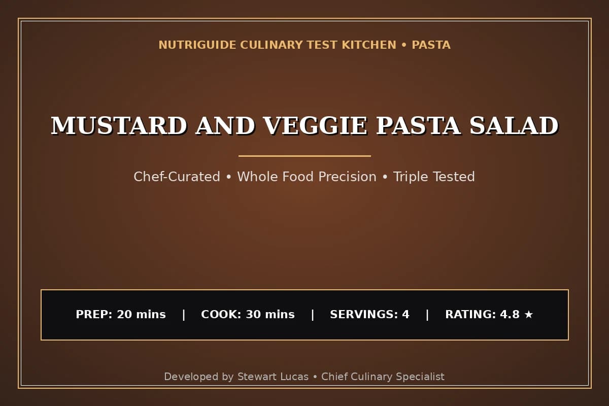 Mustard And Veggie Pasta Salad