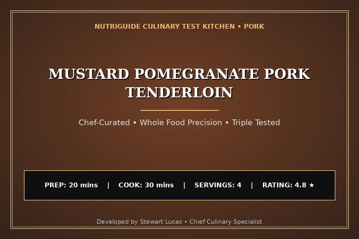 Mustard Pomegranate Pork Tenderloin