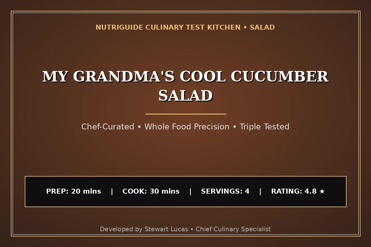 My Grandma'S Cool Cucumber Salad